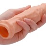 Телесная увеличивающая насадка Penis Extender - 17 см.