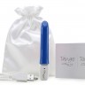 Синий перезаряжаемый вибратор Tango Blue USB rechargeable - 9 см.