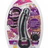Чёрная вибровтулка-фаллос Erotic Loop Tuggers Hard Core - 11,4 см.