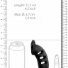 Черный мужской пояс верности Silicone Cock Cage Model 06 Chastity 5.5"