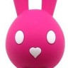 Розовый вибростимулятор-зайчик Dorcel - 16 см.