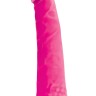 Розовый фаллоимитатор без мошонки Pleasures Thin 8 Dildo - 20 см.