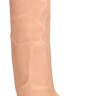 Телесный фаллоимитатор Silicone Dildo With Balls - 17,8 см.
