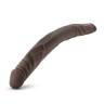 Коричневый двусторонний фаллоимитатор 14 Inch Double Dildo - 35 см.