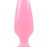 Розовая, светящаяся в темноте анальная пробка Firefly Pleasure Plug Medium Pink - 12,7 см.