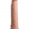 Телесный фаллоимитатор 9" Silicone Dual Density Cock - 25,4 см.