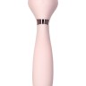 Нежно-розовый вибратор с клиторальным стимулятором Sinjoys CAT Vivi - 21,7 см.