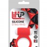 Красное эрекционное виброкольцо LIT-UP SILICONE STIMU RING 3 RED