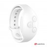 Голубой вибратор для пар с белым пультом-часами Weatwatch Dual Pleasure Vibe