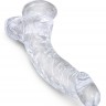 Прозрачный фаллоимитатор 7.5" Cock with Balls - 21,6 см.