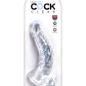 Прозрачный фаллоимитатор 7.5" Cock with Balls - 21,6 см.