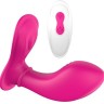 Ярко-розовый клиторальный стимулятор REMOTE PANTY G