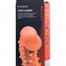 Телесная закрытая насадка с пупырышками Cock Sleeve Size S - 13,8 см.