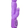Фиолетовый реалистичный вибратор SEX CONQUEROR SPIRAL MOTION DUO VIBE - 21 см.
