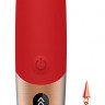 Красный вибромассажер DYSIS BRIGHT - 12,6 см.