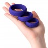 Набор из 3 фиолетовых эрекционных колец A-Toys