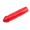 Красный классический вибратор с 2 сменными насадками Hers Dildo Kit
