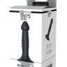 Черный анальный фаллоимитатор NUBBED PLUG - 13,5 см.