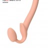 Телесный безремневой страпон Silicone Bendable Strap-On S