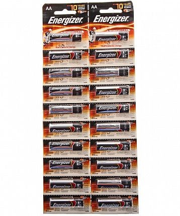 Батарейки Energizer POWER E91/AA 1,5V - 20 шт.