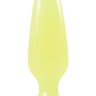 Желтая анальная пробка, светящаяся в темноте, Firefly Pleasure Plug Small - 10,1 см.