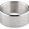Серебристое эрекционное кольцо Sinner Wide metal head-ring Size L