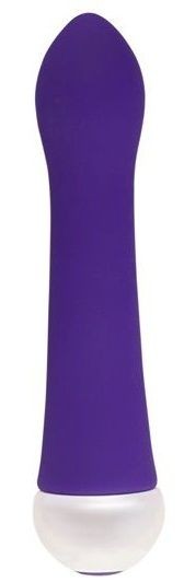 Фиолетовый вибратор Fashion Succubi Caressing Vibe - 14,5 см.