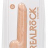 Телесный фаллоимитатор Silicone Dildo With Balls - 24 см.