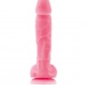 Розовый фаллоимитатор, светящийся в темноте, Firefly 5" Pleasures Dildo - 17 см.