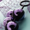 Фиолетово-чёрный набор вагинальных шариков TOYFA A-toys