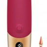Малиновый вибромассажер DYSIS BRIGHT - 12,6 см.