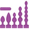 Фиолетовый анальный вибронабор USB-Rechargeable Anal Set