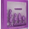 Фиолетовый анальный вибронабор USB-Rechargeable Anal Set