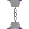 Фиолетовые пушистые наручники OUCH! Purple