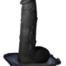 Черный поясной полый фаллоимитатор Lust Hollow Strap-On - 23 см.