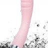 Нежно-розовый вибростимулятор Betty - 18 см.