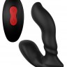Черный вибромассажер простаты Remote Booty Pleaser - 12 см.