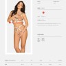 Пикантная портупея plus size в виде бюстгальтера с заклепками