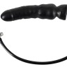 Чёрный надувной фаллоимитатор из латекса Inflatable Latex Dildo - 20 см.