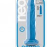 Голубой реалистичный фаллоимитатор на присоске NEO 7.5INCH DUAL DENSITY COCK - 17 см.
