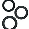 Набор из 3 чёрных эрекционных колец Renegade Diversity Rings Black