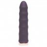Фиолетовый вибратор с волнообразным стволом Deep Inside Rechargeable Classic Wave Vibrator - 16,5 см.