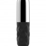 Чёрно-серебристая вибропуля Satisfyer Sparkling Darling