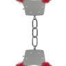 Красные пушистые наручники OUCH! Red