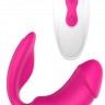 Ярко-розовый вибратор с клиторальной стимуляцией Remote Duo Pleaser