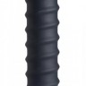 Черный спиралевидный вибромассажер Power Screw 10X Spiral Silicone Vibrator - 20,3 см.