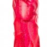 Красный вибратор-реалистик Lucifer Sam - 22,86 см.