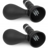 Черные вибропомпы на соски Cordless Vibrating Nipple Suckers