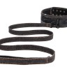 Черный джинсовый ошейник With Leash Roughend Denim Style