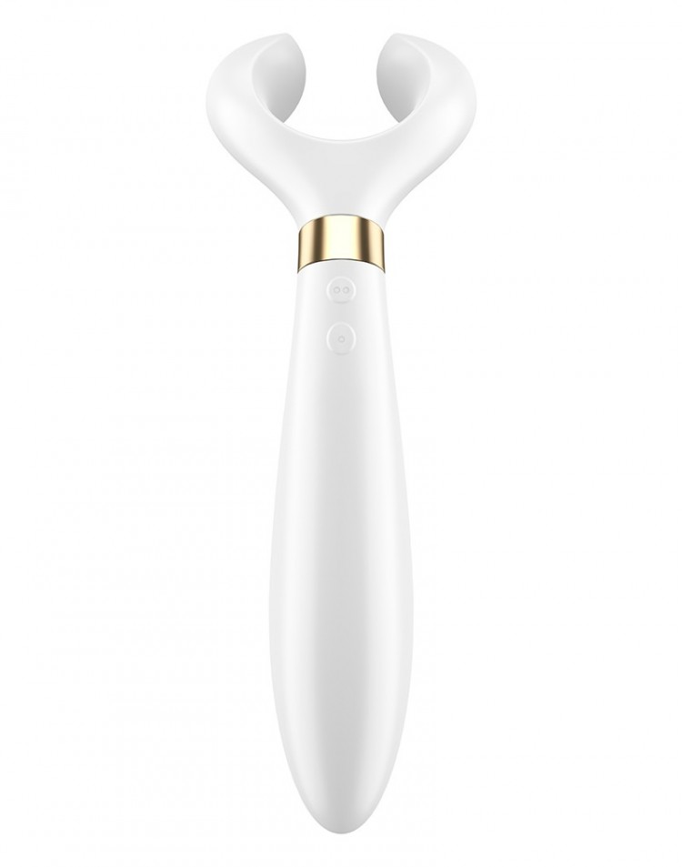 Белый вибромассажер для пар Satisfyer Endless Fun